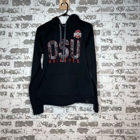 Scarlet and gray authentic apparel Ohio state buckeyes hoodie - Picture 1 of 6